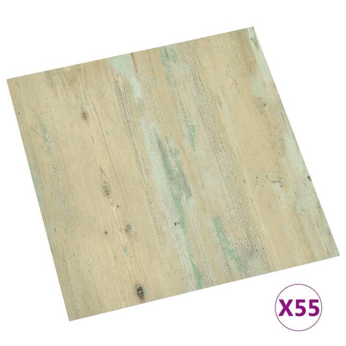 VidaXL 55x Planches de Plancher Autoadhésives Revêtement de Sol Dalle de Sol Salon Salle de Séjour Chambre Maison 324670