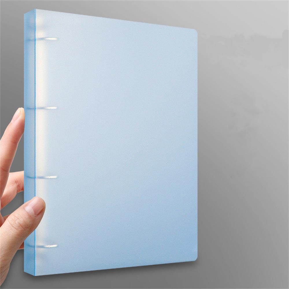 2/4 Hole A4 Binder Folder Pp Folder D-Type Clip Office Storage File Ring Waterproof Test Paper Data Storage Folder Office Supply