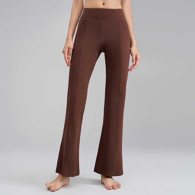 Sweatpants Slightly Pull Yoga Pants Women's Spring and Summer New High Waist Hip Lift Small Fitness Trousers Tight Flared Pants