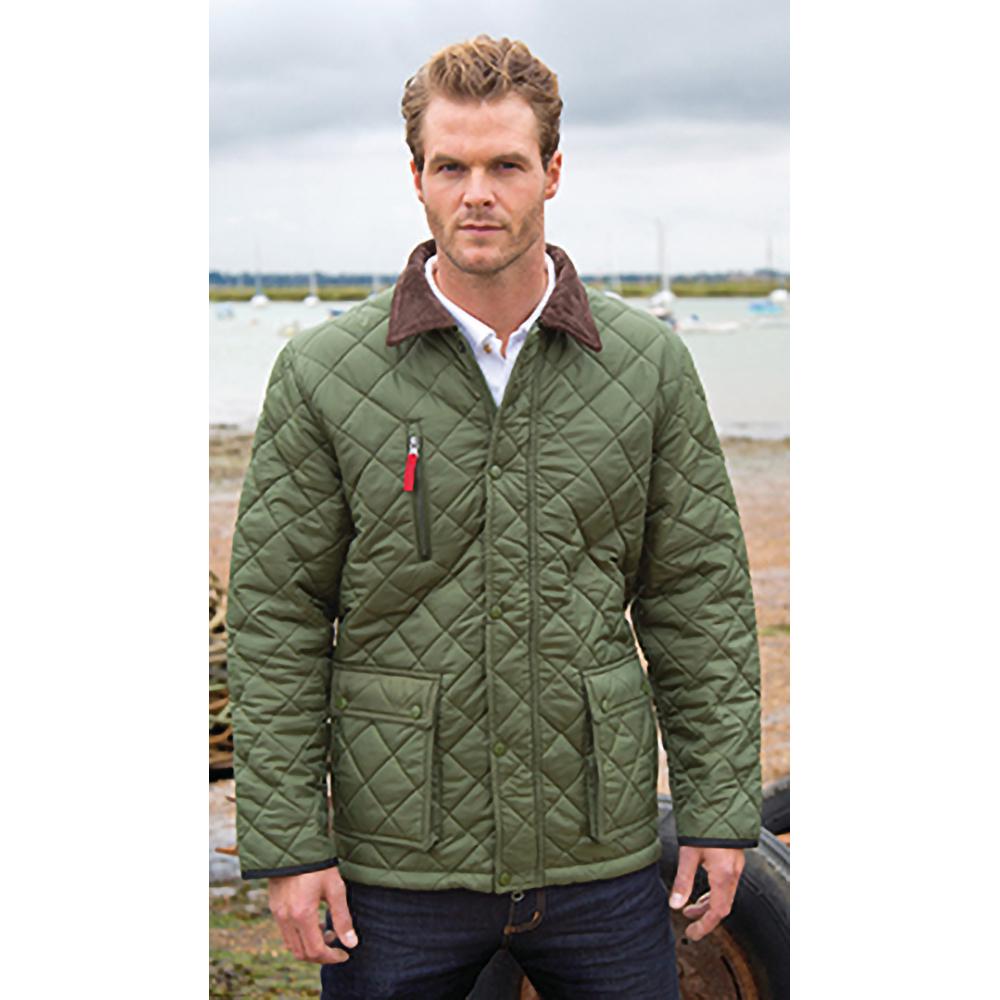 Result Mens Cheltenham Gold Fleece Lined Jacket (Water Repellent & Windproof)