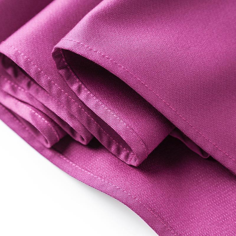 French Chic Light Luxury Waist-Slimming Dress - Imitation Silk Wool with Diamond Detail