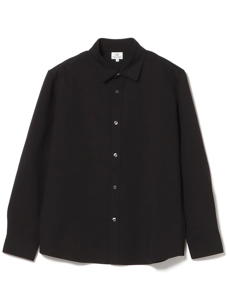 Beams Heart Men's Luxury Ponte Shirt, Black, Size L