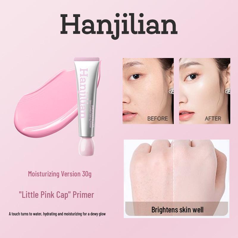 Han Ji Lian Soft & Gentle Primer: Moisturizing, Non-Caking, Long-Lasting, Pore-Concealing for Dry and Oily Skin