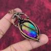 Rainbow Solar Quartz Druzy Pendant Copper Wire Wrapped Pendant Handmade Jewelry Gemstone Pendant Unique Copper Design Jewelry Wedding Gifts
