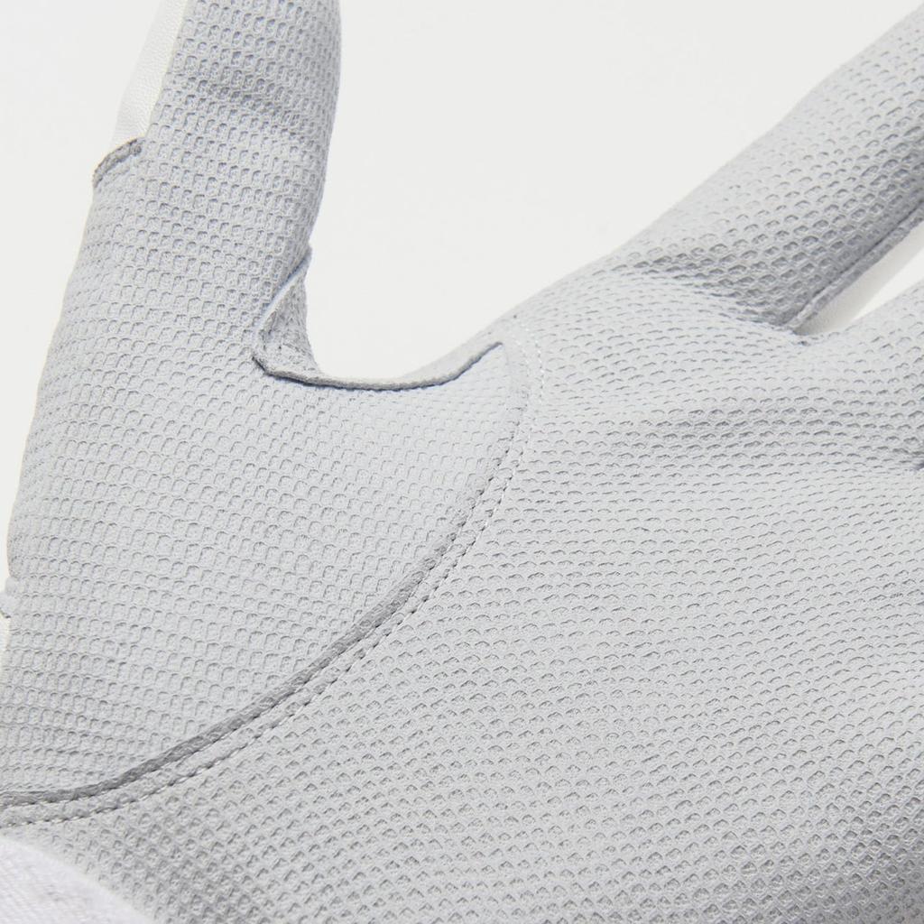 DESCENTE Baseball Batting Sheepskin Leather both White x Gold Size M Gloves, (for hands), (WHGD), (DB5SGV00M)