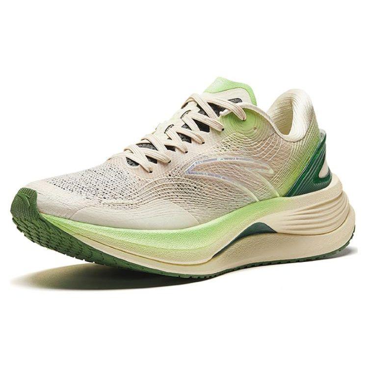 Anta Champion Running Shoes Pro - String Technology Shock Absorption Durable Low Top Men Sneaker White Green 112425563-4