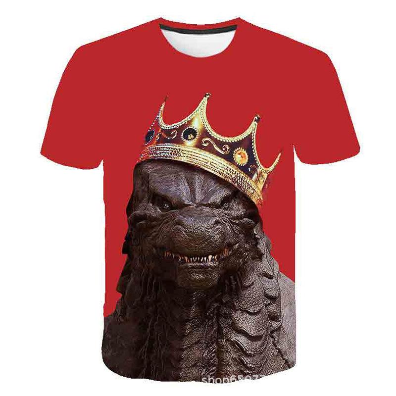 Summer Short Sleeved T-shirt Monster Series 3D Printed Casual T-shirt