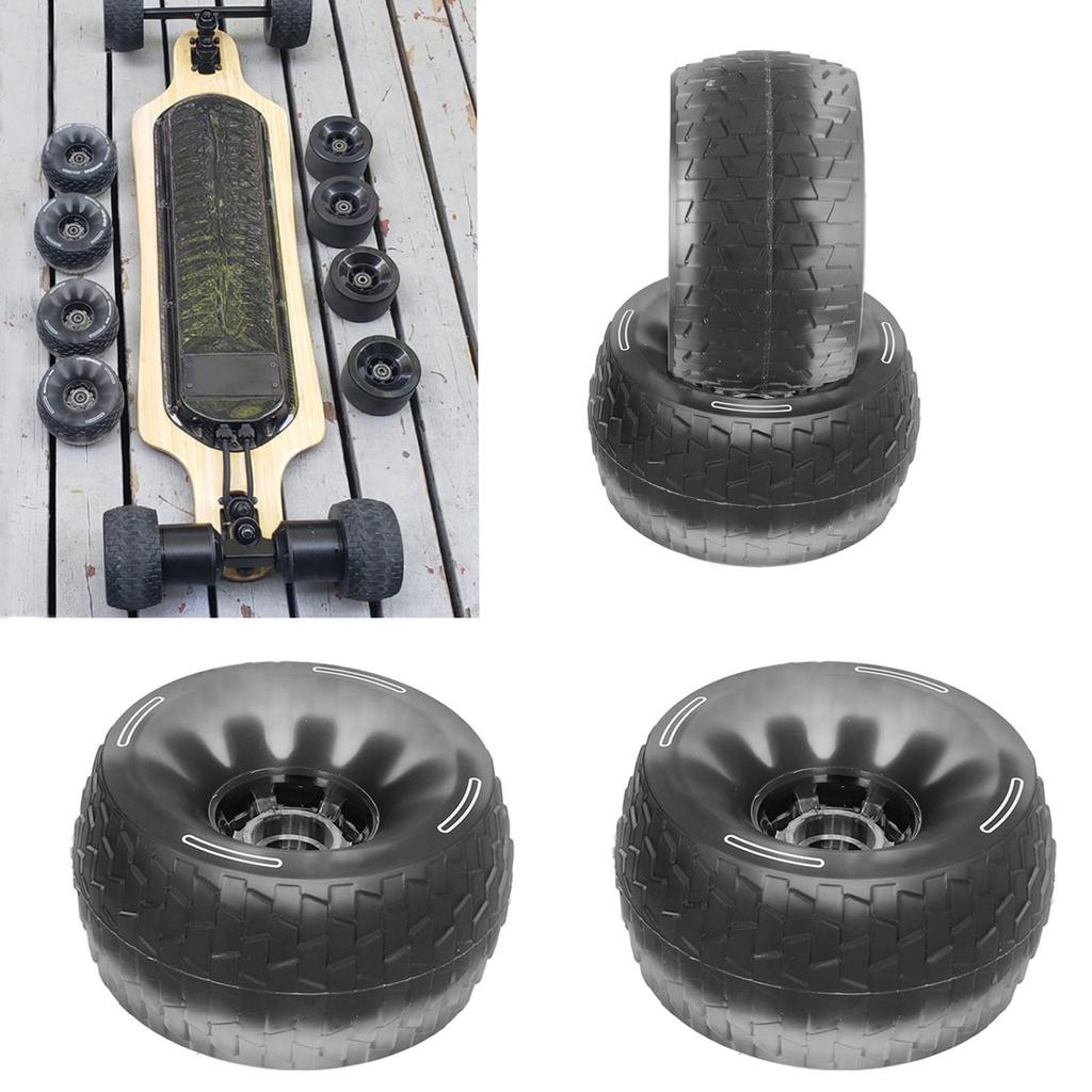 120mm Electric Skateboard Wheels PU Filling Damping Longboard Wheel Impact Resistance