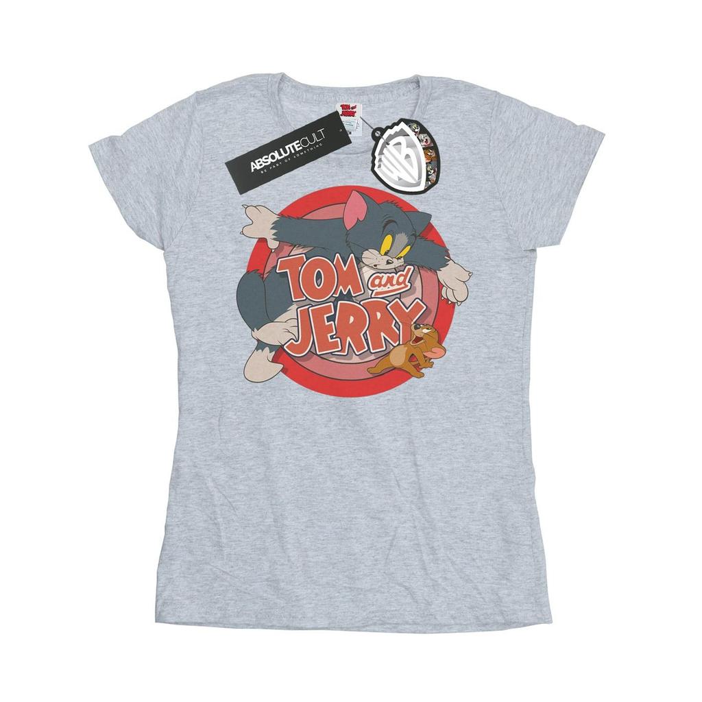 Tom and Jerry Damen/Damen Catch Baumwoll-T-Shirt