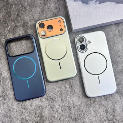 Original AG Matte For Magsafe Slim Magnetic Phone Case for iPhone 17 Air 16 15 14 13 12 Pro Max Plus Wireless Charging PC Cover