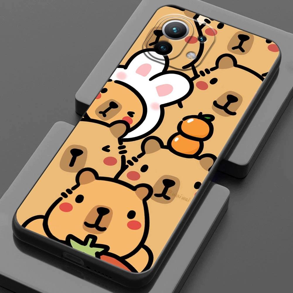 

Capybara Cute For Xiaomi 15T 11T 12T 13T 14T Pro 11 Lite 15 Phone Case Mi POCO X7 X8 M7 F7 Pro F8 Ulra F5 F6 M6 X5 X6 Back Cover POCO M7 4G