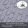 1pc Plaid Shower Mat with Suction Cups & Drain Holes, PVC Non-slip Bath Mat, 40*70cm Safe Bathtub Mat Bathroom Accessories