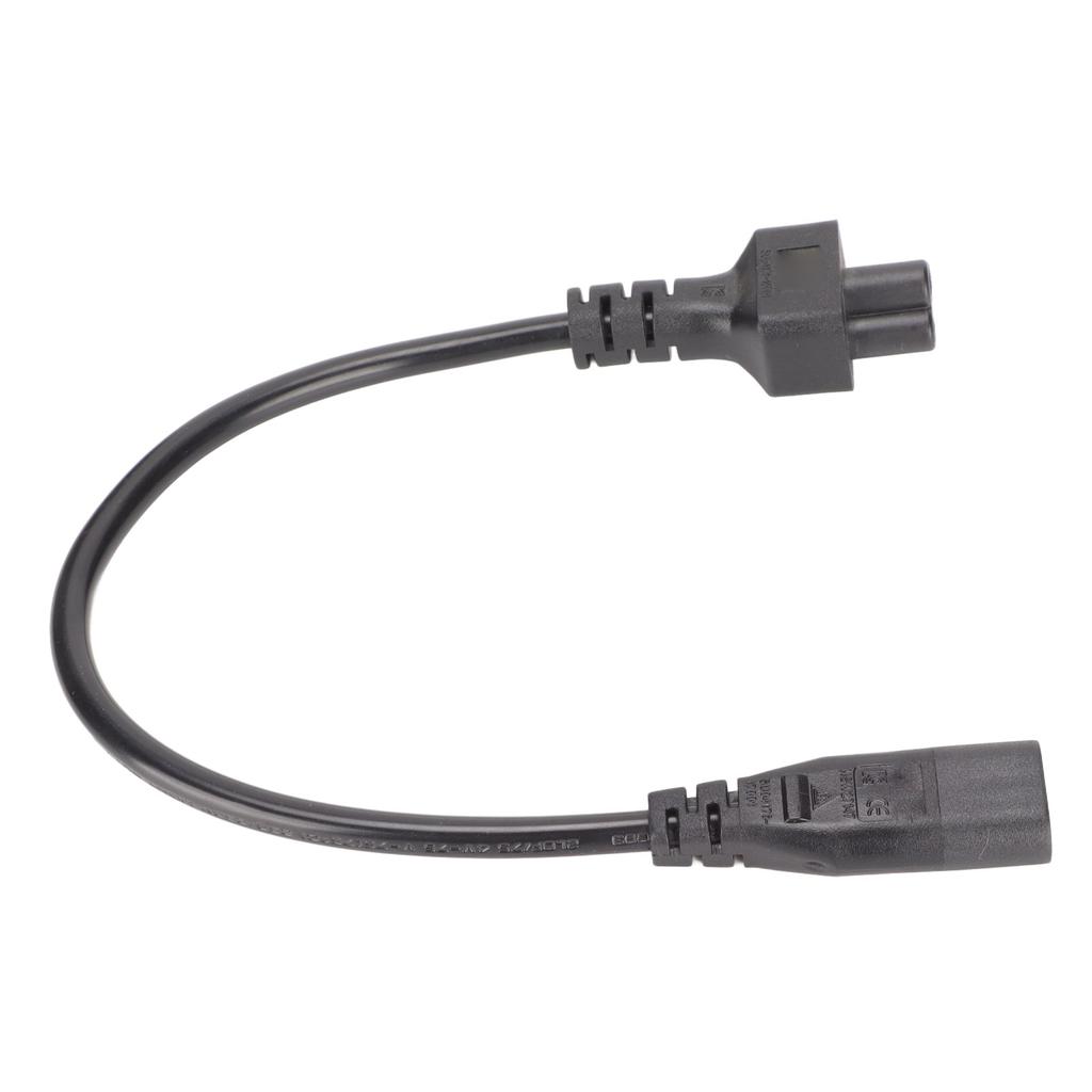 IEC320 C8 to IEC320 C5 Power Cord IEC320 C8 Male to C5 Female Cable Adapter for 3 Prong Laptop Power Adapters 100‑250V