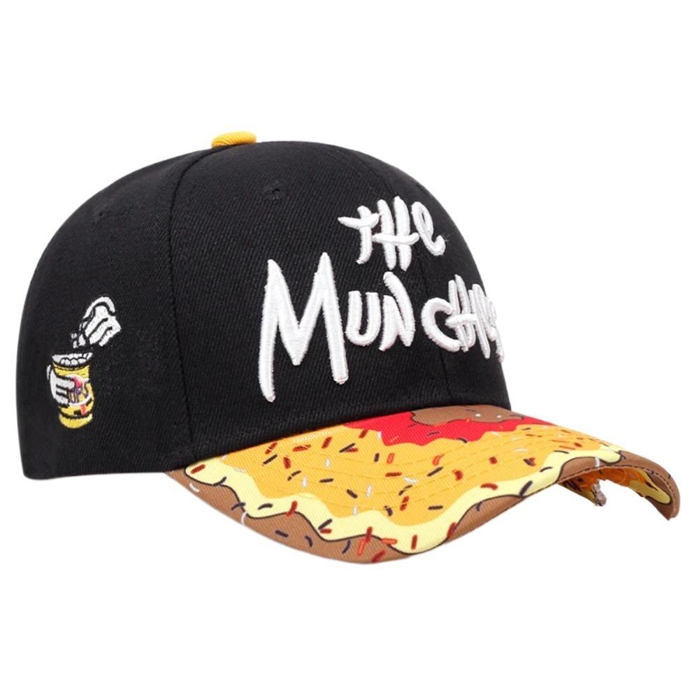 Korean Style Donut Embroidery Baseball Cap Adjustable Dance Snapback Hats  Daily
