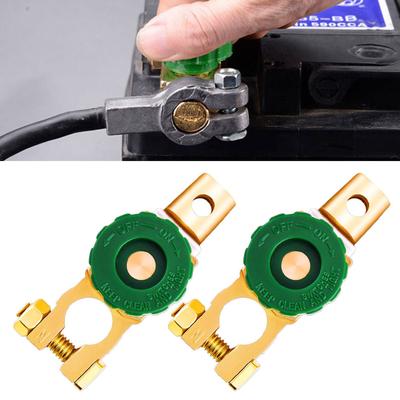 Ağır Hizmet Araba Akü Bağlantı Kesme İzolatörü Kesme Anahtarı 12V 24V Yeşil 17MM Standart Negatif Terminal Otomobil Parçalarına Uyar