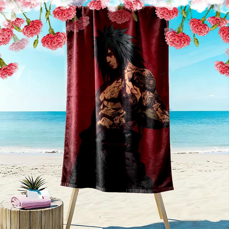 Naruto Beach Towel Perfect for Travel, Outdoor Activities, Swimming, Camping, Hiking