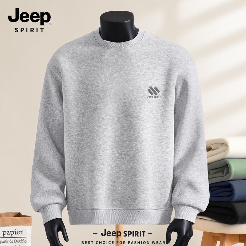 

JEEP SPIRIT Men s 2025 Casual Round Neck Sweatshirt 2XL