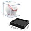 Acrylic Baseball Display Case  with Bracket Storage Box Holder Baseball Memorabilia Showcase for Golf Tennis Billiard