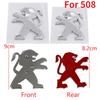 Front Hood Decals Rear Trunk Lion Emblem for Peugeot 301 308 408 508 2008 3008 4008 5008 ABS Car Stickers Refitted Accessories