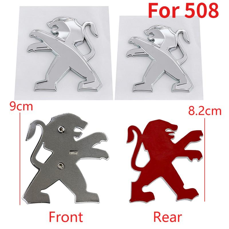 Front Hood Decals Rear Trunk Lion Emblem for Peugeot 301 308 408 508 2008 3008 4008 5008 ABS Car Stickers Refitted Accessories