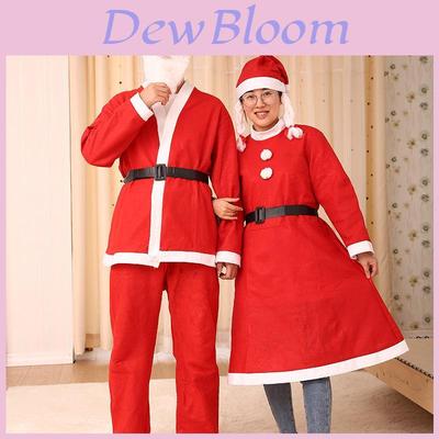 Fantasia de Natal para Homens Conjunto de 5 peças Roupa de Papai Noel