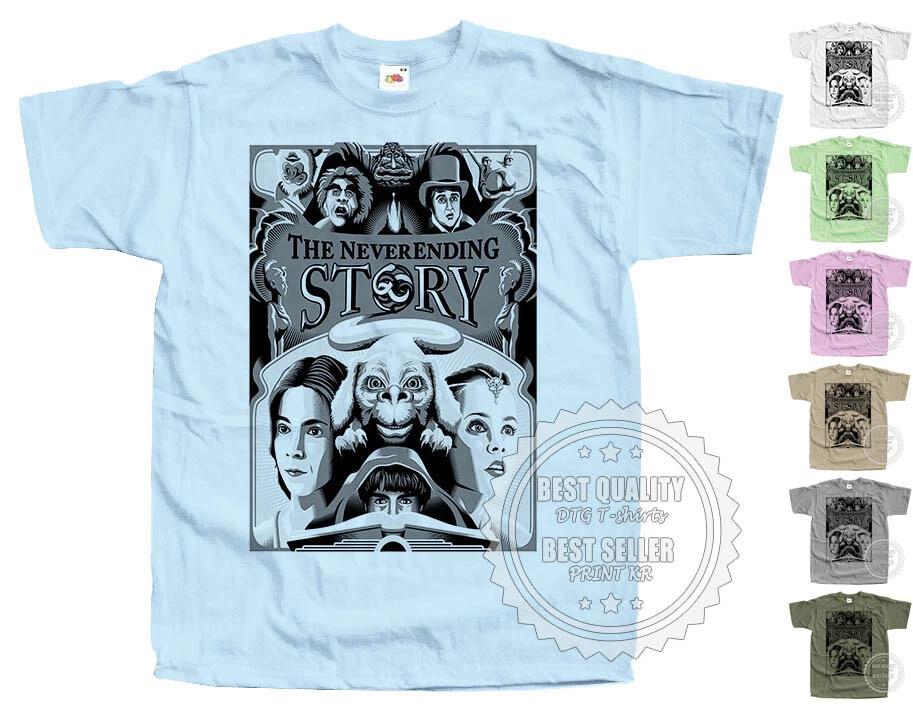 

The Neverending Story T SHIRT V4 Movie Poster Sky Blue All Sizes S to 5XL M