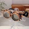 New Halloween Costume Retro Punk Steam Glasses Party Holiday Colsplay Decoration Props Women‘s Glasses Men‘s Glasses