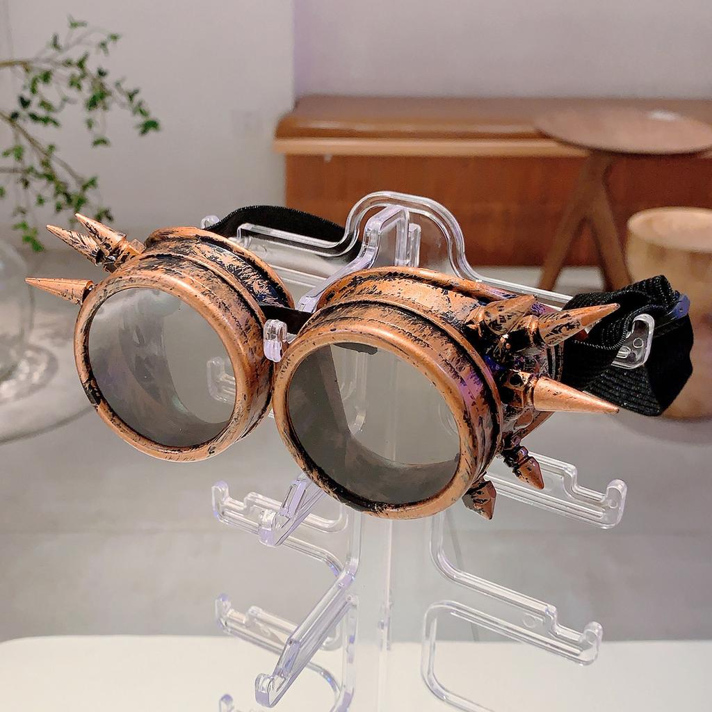 New Halloween Costume Retro Punk Steam Glasses Party Holiday Colsplay Decoration Props Women‘s Glasses Men‘s Glasses