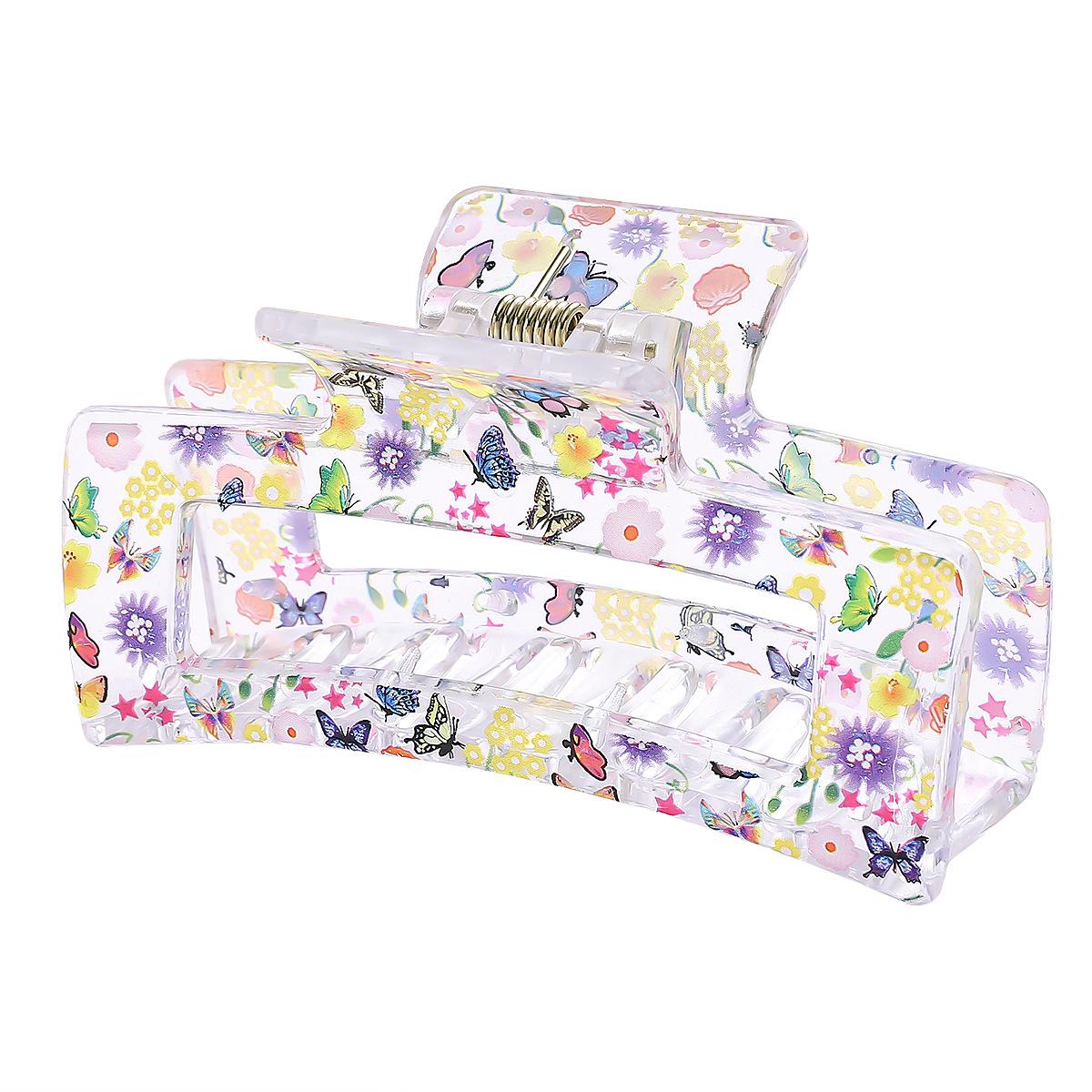 

8,5 см средние заколки-краб для волос для женщин и девочек, розовые, сильная фиксация, матовые квадратные заколки для густых тонких волос