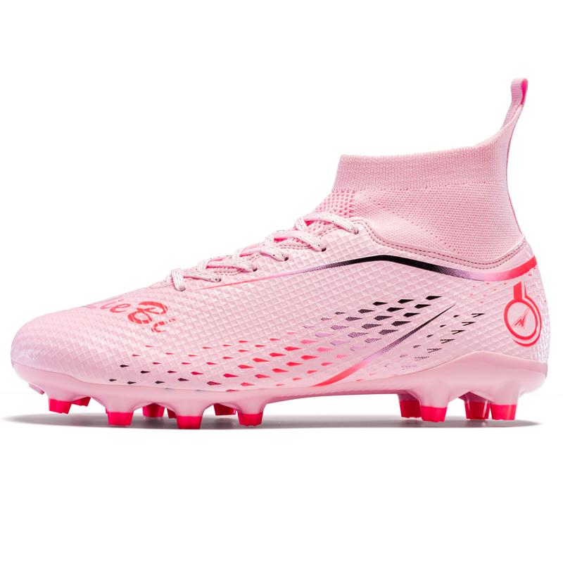 Unisex High Top Elastic Sock Mouth Football Shoes Outdoor Long Nail Sports Football Boots Large Size Youth Sports Kids Football Boots