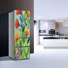DIY Nature Landscape Fridge Wallpaper Vinyl Sticker 3D Forest Flower Refrigerator Decal Self-adhesive Kitchen Home Renovation Mural Poster Art Film