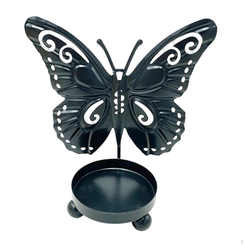 Butterfly Candle Holder Decorative Tealight Cup Candlestick for Home Table Christmas Party