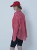 MORELIKEIT Check See-Through Cover-Up Shirt Red