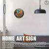 American Army Vintage 8 Inch Round Metal Sign Wall Decor Gift Home Cafe