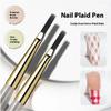 1/5/6Pcs Nail Art Brush Checker Nail Drawing Painting Line Brush Nail Art Tool Acrylic Painting Brushes DIY Design Manicure Tool