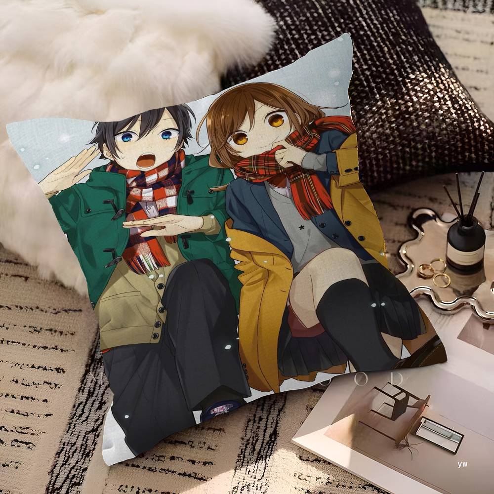 Anime Figure Horimiya Maple Design Cushion Cover Happy Autumn Harvest decor Holiday Decorati Pillow Cover
