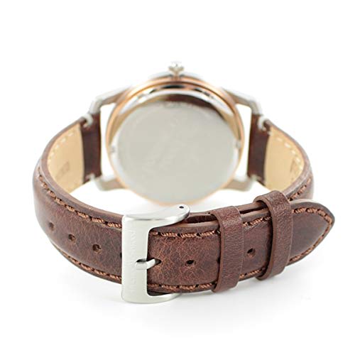 Vivienne Westwood HOLLBORN Orb Watch, VV185WHBR, Unisex Watch for Men and Women, White Dial, Brown Leather.