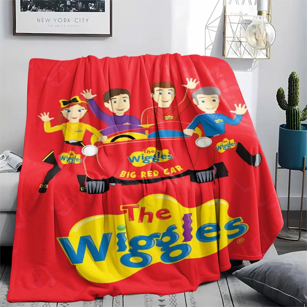 1 Stück The Wiggles Druck Flanelldecke, Hohe Qualität, Bequem für alle Jahreszeiten, Heimdekoration, Wärme und Komfort, Perfekt für Weihnachtsgeschenke217