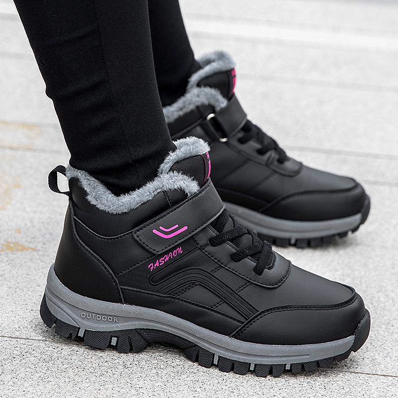 Winter large cotton shoes, velvet warm walking shoes, snow boots, sports shoes