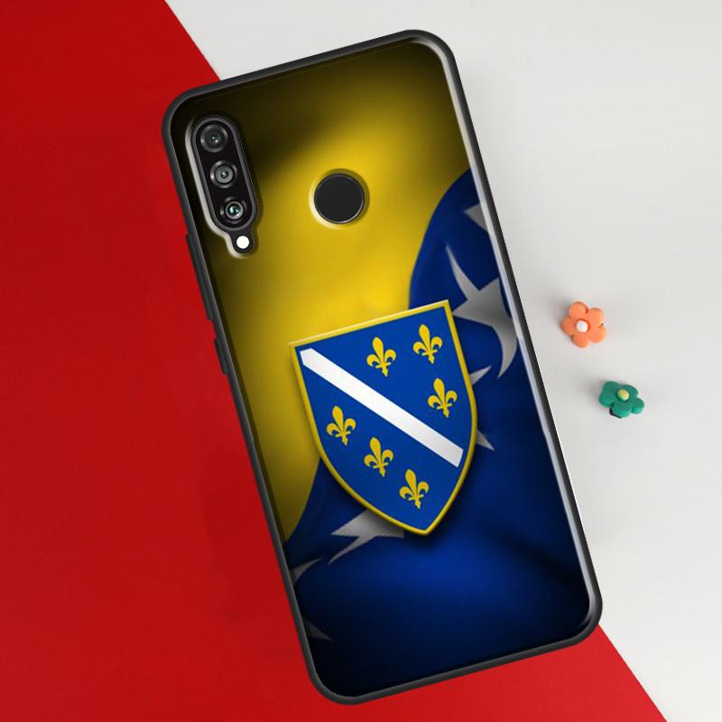 Bosnien und Herzegowina Flagge Fall Für Honor 50 8X 9X 10i Abdeckung Für Huawei P30 P40 Lite P50 P20 Pro P Smart 2019 Nova 5T