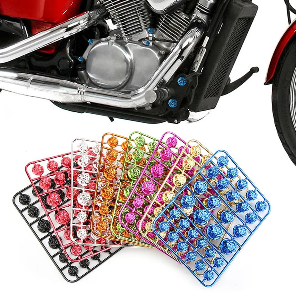 30PCS Motocyklový šroubový kryt matice Kryt matice Dekorativní modifikační díly Příslušenství pro Yamaha Kawasaki Honda Harley