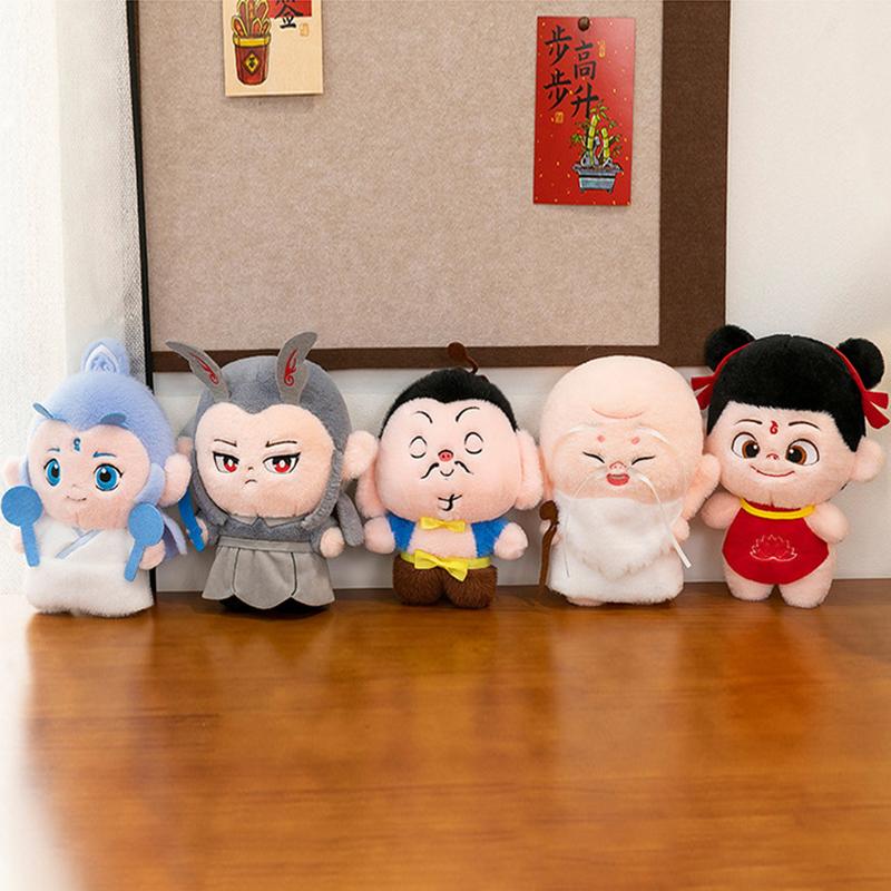 8Inches Ne Zha 2 Ne Zha: The Demon Child Causes Trouble Series Of Plush Toy Children'S Toy Room Decoration Doll Collectible Gift