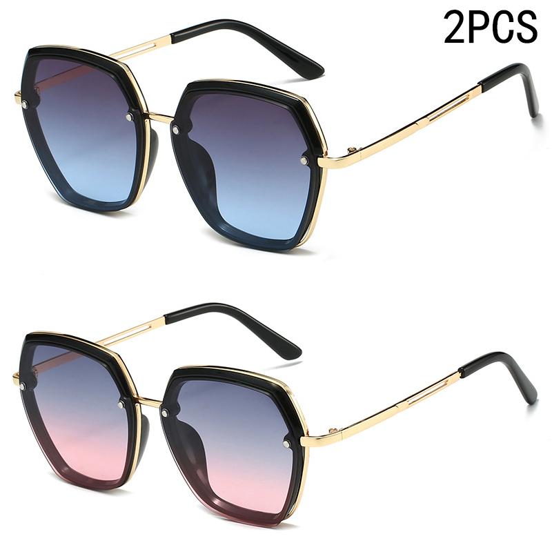 

2 / 7PCS Latest Uv Sunglasses For Summer Sunshade Street Photography Big Face Slimming DrivingSunglassesM572 Durable