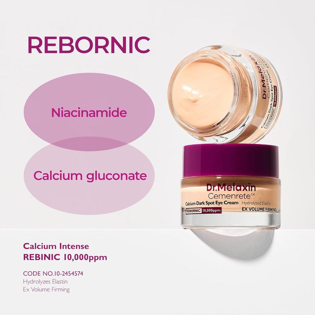 Calcium Soothing Moisturizing Eye Cream 15g Hydrating Anti-Fatigue Gentle Non-Irritating