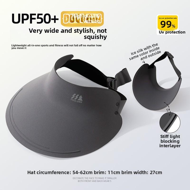 Women Seamless Sun Hat Ventilated Wide Brim Uv Protect Run Outdoor Activities
