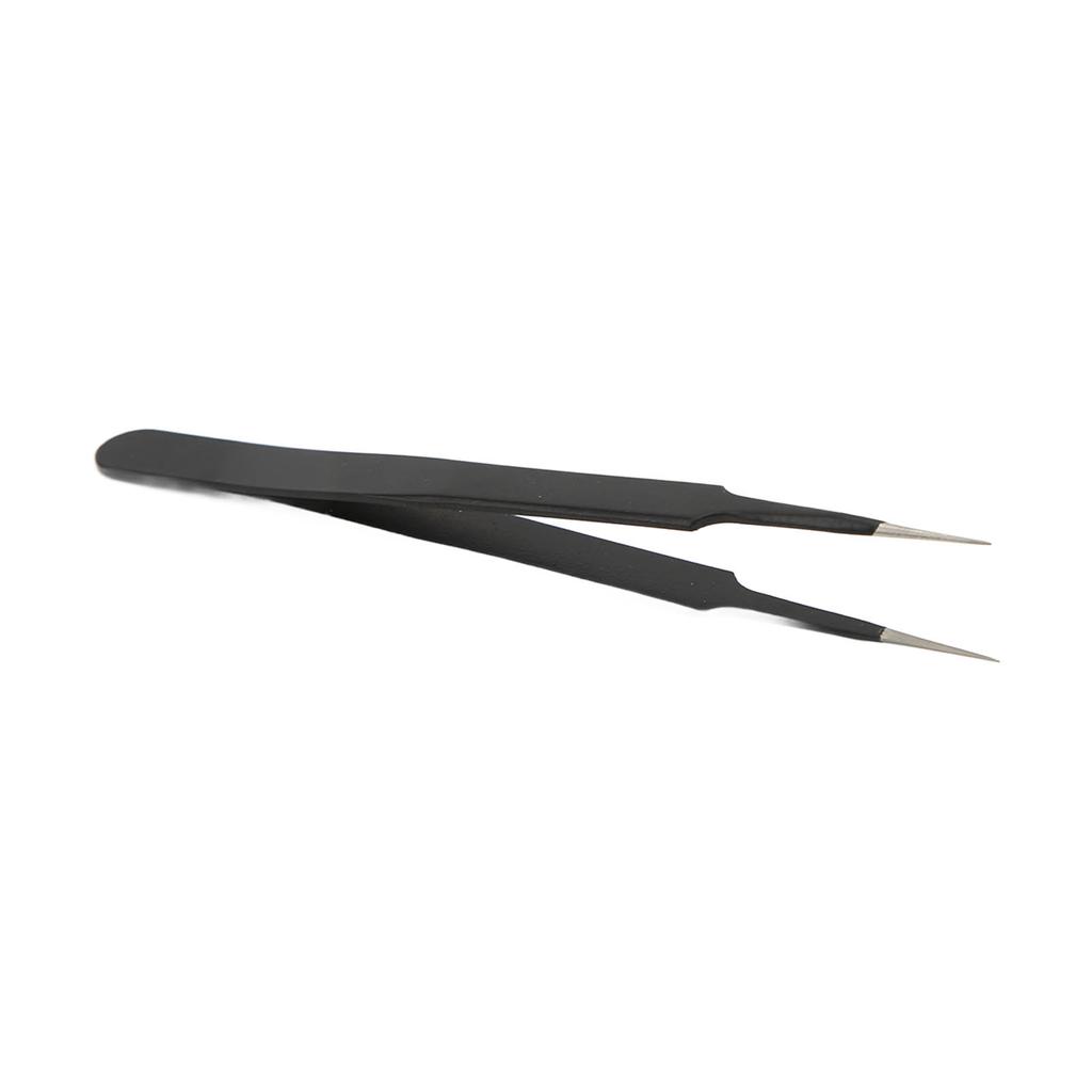 BEST B204ESD Flat Tip Tweezers Advanced Antistatic Acid Resistant Toughened Precise Tweezers