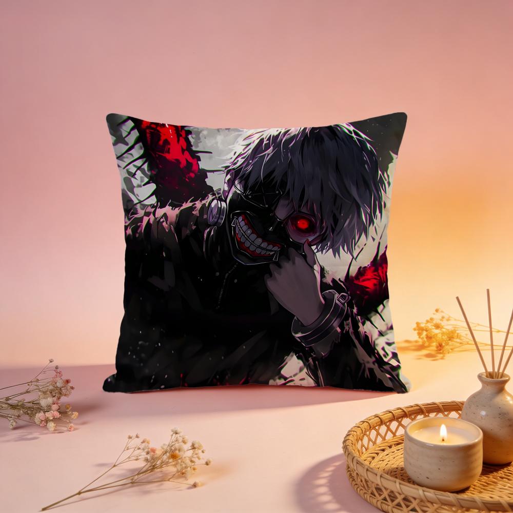 Trendy TTokyo Ghouled Cushion Cover Comfortable Durable Pillow Cover MultiScene for Home Office Car Sofa