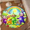 Tele-tubbies Celebration Round Rug for Livingroom,Bedroom, Palyroom, Chair Rug, Area rug, Circle Carpet, Large Size Fan Christmas gift