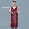PU Leather Kitchen Apron Waterproof Cleaning Apron Durable Cooking Work Clothes  Cleaning Tasks