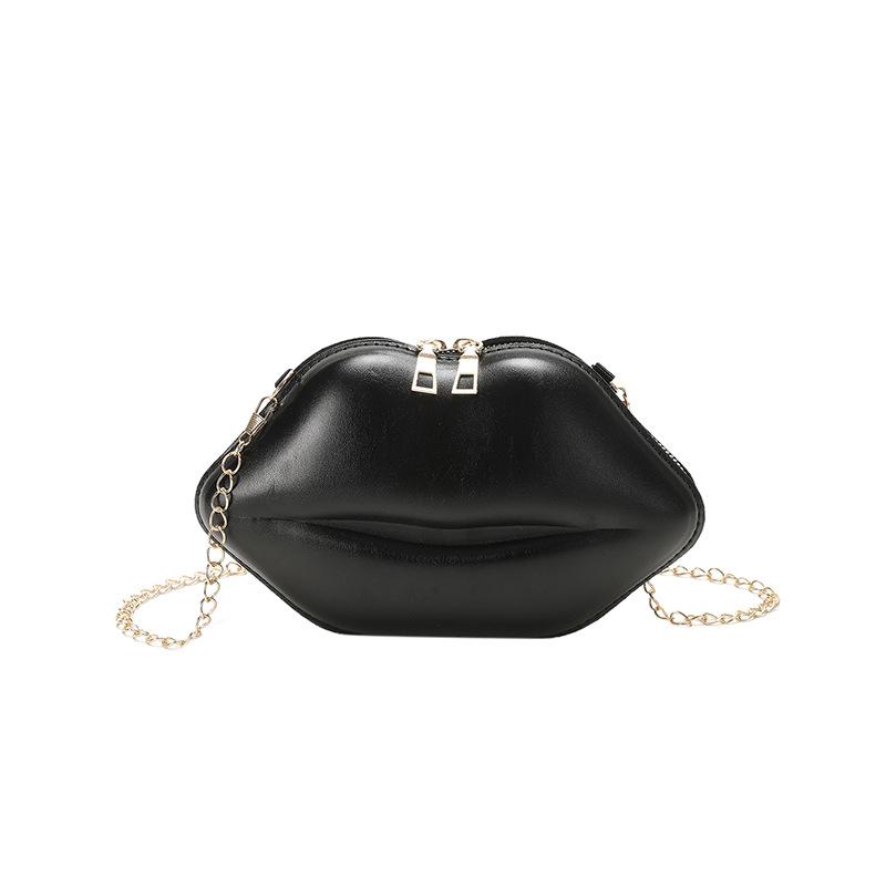 Personalized Creative Lip Bag 2025 Summer Japanese Cartoon Girl Candy Color Foreign Style Chain Shoulder Mini Bag Tide